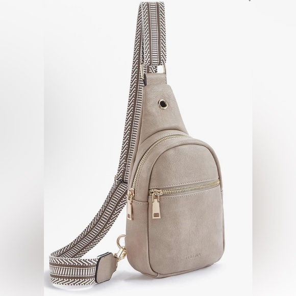 Telena Handbags - Telena Beige Belt Bag